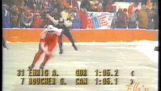 Olympic Winter Games Sarajevo 1984  1500 m Ehrig  Boucher [upl. by Semadar]