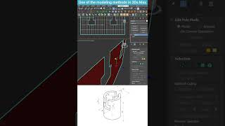 Modeling Technique Creating a Perforated Cylindrical Object in 3ds Max shorts 3dsmax modeling [upl. by Hull]