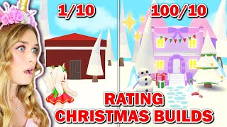 Rating Christmas Builds In Adopt Me Roblox [upl. by Treboh916]