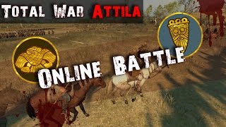 Cheap Hunnic Horse Archers in Action  Huns vs Langobards  Total War Attila Online Battle [upl. by Gwendolen569]