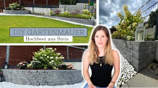 Gartenmauer selber bauen  Hochbeet aus Stein  Teil 9 [upl. by Acus]