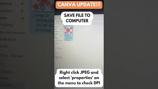 CANVA 2023 UPDATE How to download a 300 DPI JPEG Image FAST [upl. by Row]