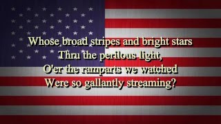 USA National Anthem Lyrics HD [upl. by Aver864]