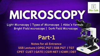 Microscopy  Light Microscopy  Types of Microscope  P1 [upl. by Cyndie520]