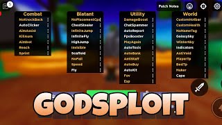 The Best Bedwars Script  Godsploit  Auto farm Esp Kill aura Invisible Aimbot Reach  Roblox [upl. by Heidt]