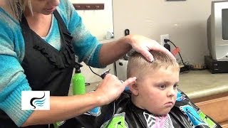 Male Haircuts  How to Cut Steps In Boys Hair [upl. by Vharat]