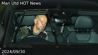 Ten Hag arrives for Man Utd training bright and early after Spurs loss [upl. by Tung384]