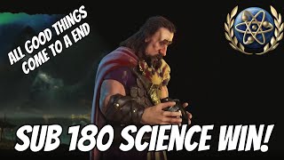 Civ 6  Sub 180 Science win 5 Norway Deity Science Civilization 6 [upl. by Eelarol]