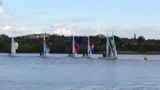 GP14s at the Welsh Harp London April 23 2106 [upl. by Smukler]