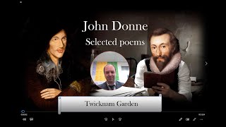 John Donne TWICKNAM GARDEN analysis [upl. by Ede720]