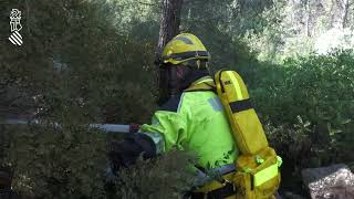 Vídeo resumen de la extinción del incendio forestal de Montitxelvo 03112023 [upl. by Enitsrik]