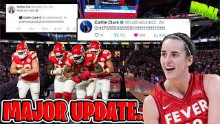 Caitlin Clark Just Went CRAZY Over Kansas City Chiefs INSANE VICTORYHUGE FREE AGENCY UPDATE [upl. by Idolah]