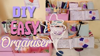 DIY easy organiser  DIY organiser with cardboard  Best out of waste  Shifa Art Albums [upl. by Nagad]