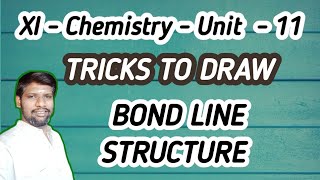 How to draw bond line structure organic chemistry class 11  Bond line notation organic chemistry [upl. by Inalej]