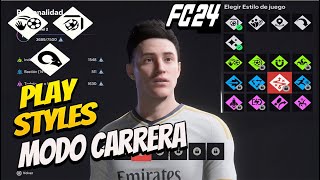 FC 24  Como PONER PLAY STYLES a mis JUGADORES CREADOS [upl. by Vernita57]