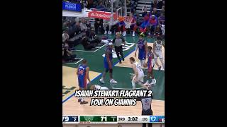 Isaiah Stewart Ejected after foul on Giannis [upl. by Nawor]