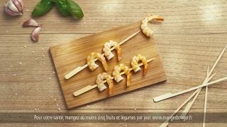 Bridelice Brochettes de Crevettes Sauce Pistou  Pub TV 2017 [upl. by Aniela]