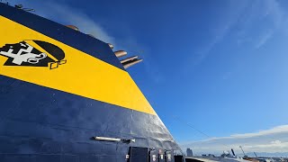 From Livorno to Bastia on Corsica ferries Mega Express Four [upl. by Nefets]