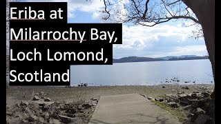 Beautiful Milarrochy Bay with the Eriba in Scotland at Loch Lomond [upl. by Acirat]