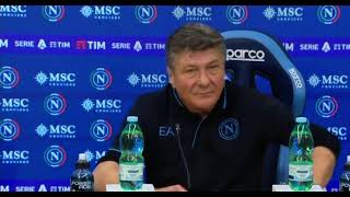 Mazzarri conferenza stampa post NapoliVerona 21 quotla mia squadra non molla maiquot [upl. by Ahsenet891]