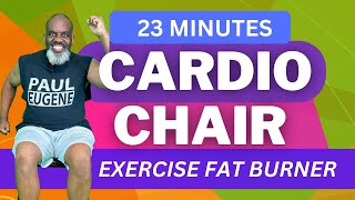 Burn Fat While Sitting Down Ultimate Cardio Chair Exercises [upl. by Neeluj345]