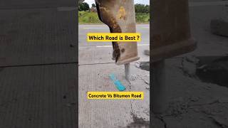 Concrete Vs Bitumen Road  Which Road is best  🤔 [upl. by Dorina460]