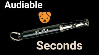 AUDIBLE DOG WHISTLE 33333 SECONDS 14850HZ [upl. by Delcine]