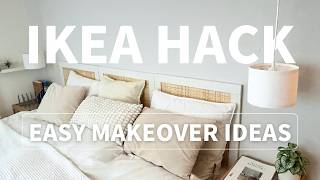 IKEA HACK 2024Transform Your Space with IKEA Hacks  NoDrill Pendant Lights amp Custom Headboard [upl. by Ecidnac]