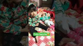 Ajika बनी caring सिस्टर😄shortvideo cutebabies sister [upl. by Anirdnaxela]