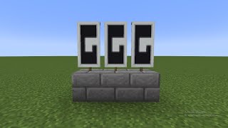 How To Make Letter G Banner In Minecraft  Minecraft Alphabets Banner [upl. by Keene]