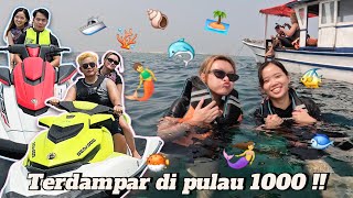 4 YOUTUBER Terdampar Di Pulau  Liburan Sama LenLen  🌊🐠🏝️ [upl. by Adlog]