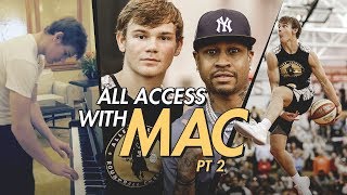 Mac McClung Can Play PIANO Hotel and Airport BEHIND THE SCENES at The Iverson Classic [upl. by Candless]