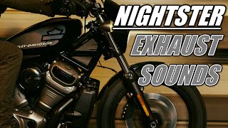 HARLEY NIGHTSTER 975 EXHAUST SOUNDS  STOCK AND AFTERMARKET [upl. by Consuela]