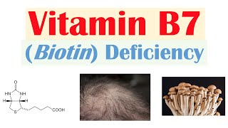 Vitamin B7 Biotin Deficiency  Sources Purposes Causes Symptoms Diagnosis Treatment [upl. by Yartnoed291]