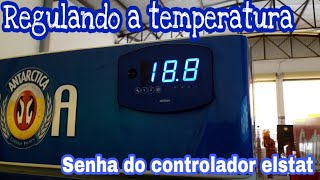 Regulando a temperatura da cervejeira controlador elstat Ambev Antárctica [upl. by Rahcir796]