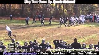 Magruders Peter Nankhunis incredible 1hand catch amp Bryan Juarezs 47yd TD run in Region Semis [upl. by Ardnyk213]