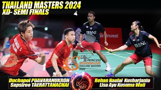 SF  Duchapol PUAVARANUKROH  Sapsiree TAERATTANATHA vs Rehan Lisa INA  Thailand Masters 2024 [upl. by Weylin]