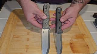 Reiff Knives F5 amp S5 Glider  Tabletop Review amp Discussion reiffknives bushcraft beltknife 3v [upl. by Lovash]