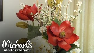 DIY Beginners Guide to Floral Arrangements  Floral Design  Michaels [upl. by Erda560]