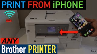 Connect Brother Printer to Wifi Setup Step By Step Menu Wireless Setup [upl. by Nerra726]