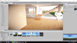 Unity Archviz Interior amp Exterior  Testing Realtime GI with Hdr Skybox [upl. by Ennaeirb]