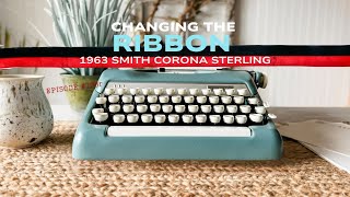 Changing Typewriter Ribbon in a 1963 Smith Corona Sterling [upl. by Bradan]