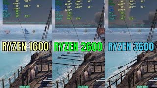 RTX 2060 super  Ryzen 1600 vs 2600 vs 3600 [upl. by Dwane]