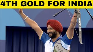 BREAKING Harvinder Singh wins GOLD in para archery recurve event in Paralympics 2024 [upl. by Marice]