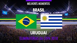 Melhores Momentos  Brasil 2 x 2 Uruguai  Eliminatórias da Copa 2018  25032016 [upl. by Enak]