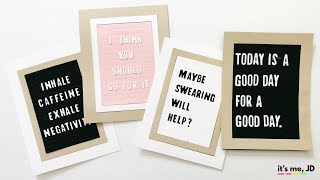 DIY Letter Board Cards and Paper Crafts Ideas [upl. by Lorna]