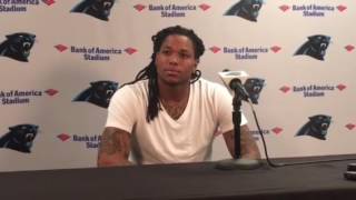 Panthers Kelvin Benjamin talks about coming back from injury [upl. by Nylasej]