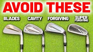 Which GOLF CLUBS should YOU use Blades vs Cavity Backs vs Forgiving Irons [upl. by Anaujahs]