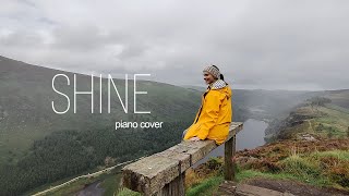 Shine  Tolmachevy sisters piano cover Travel to Ireland and Russia [upl. by Duj688]