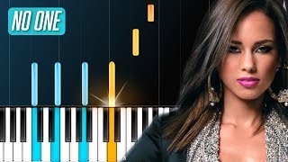 Alicia Keys  quotNo Onequot NO1 HIT 10 YRS AGO Piano Tutorial  Chords  How To Play  Cover [upl. by Nitneuq]